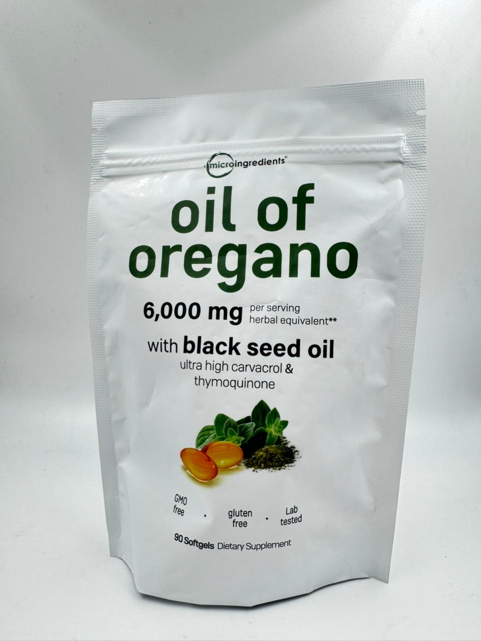 Aceite de Orégano con aceite de semillas negras (90 Capsulas)