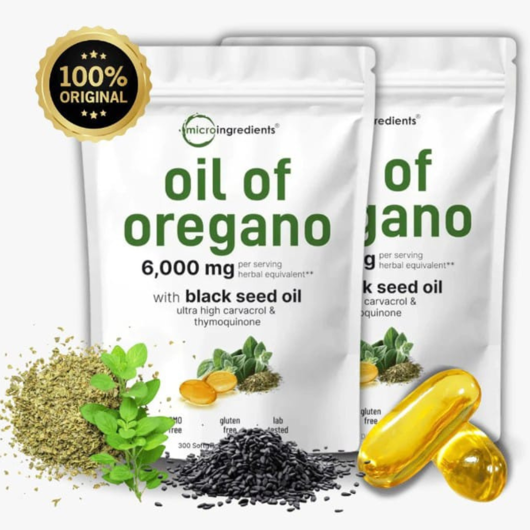 Aceite de Orégano con aceite de semillas negras (90 Capsulas)